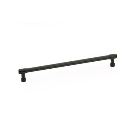 Emtek Jasper Cabinet Pull with 10 in Center to Center Flat Black Finish 86691US19